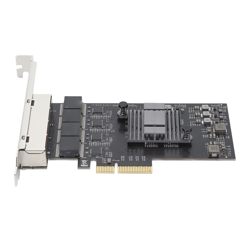 2.5Gb PCIe Network Card Professional 4 RJ45 Ports RTL8125BG Chip