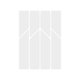Riesel Design - Reflective Frame - Reflective Stickers for your bicycle frame - Safety in the Dark, white