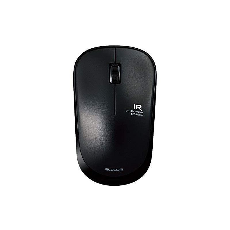 Elecom M-IR07DRSBK Wireless Mouse (Receiver Included) M Size, 3 Buttons,