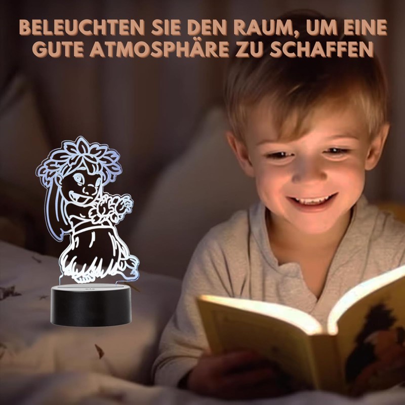 Wolostore Lilo LED Light for Kids Colour Changing USB Night
