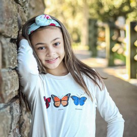 FROG SAC 4 Floral Headbands for Girls, Stretch Flower Headwraps for Teens, Soft Rose Bun Headband for Women, Cute Comfortable Fashion Head Bands