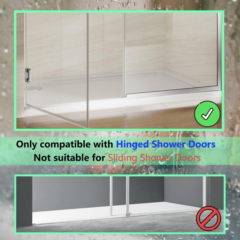 YTSAHSTT Frameless Shower Door Bottom Seal for 3/8" (10mm) Thick