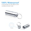 SHD 2 Pack Pill Container Keychain Pill Holder 100% Waterproof