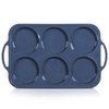 Vnray 4 Inch Jumbo Silicone Muffin Top Pan with Metal
