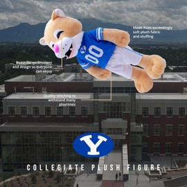 Playtime by Eimmie 14" Brigham Young University Cosmo Mascot Plush Figure - College Football Ragdoll - Sports Mascot Figure - Soft Plush - Surface Washable Doll - Rag Dolls