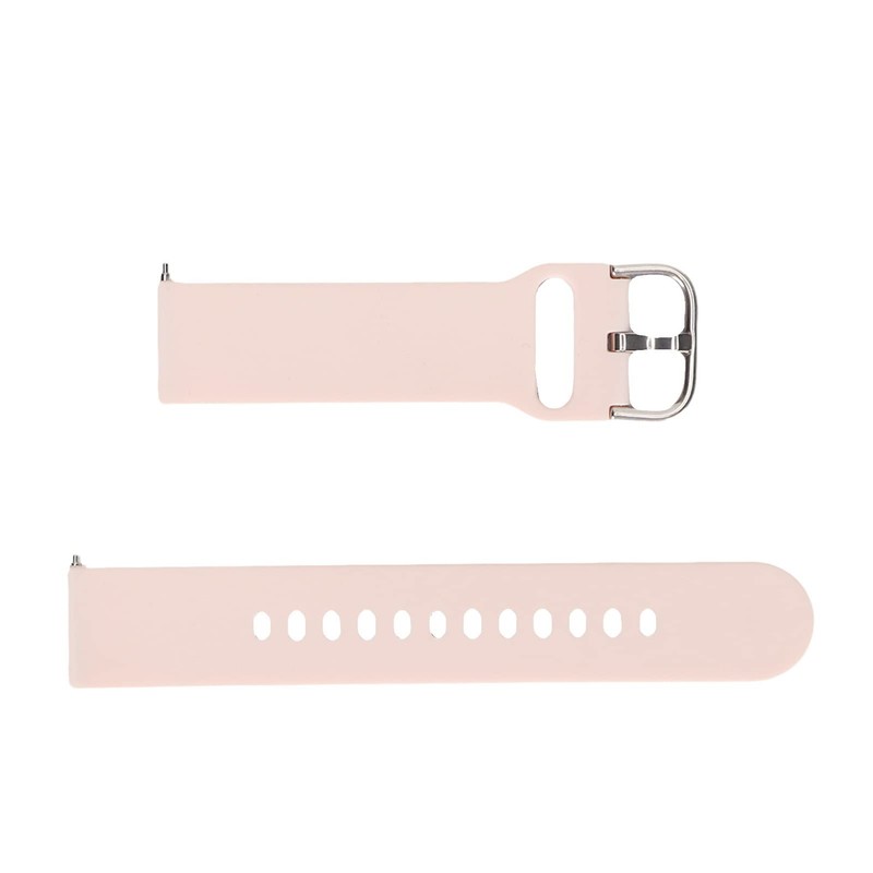 Correa de Reloj Inteligente Cuifati, Silicona Rosa, 20 mm, para