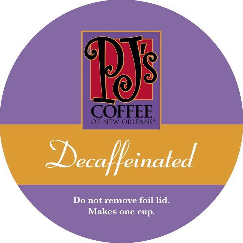 PJ's Coffee - Decaffeinated Single Serve Cups, 12 Count (Pack