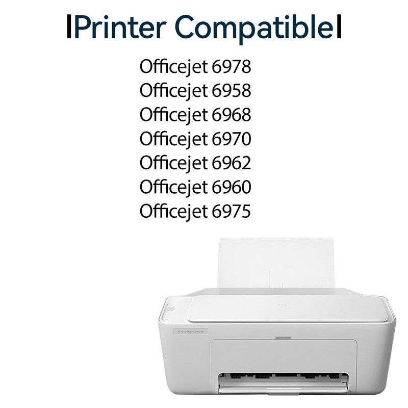 ASANSH 902XL High Yield Black Ink Cartridge Use for Officejet