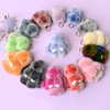 MINGRI Soft Bunny Keychain with Tin,Cute Plush Keychain Rabbit for