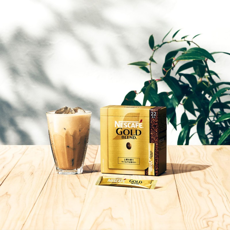 Nescafe Gold Blend Sticks, Black, 88 Bottles, Soluble Coffee, Box