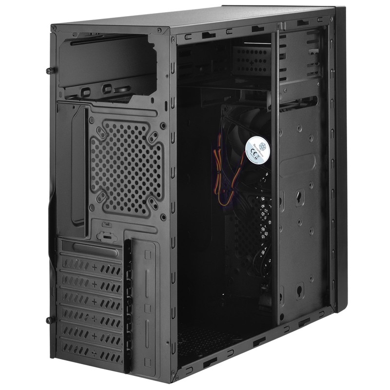 SilverStone Technology PS13B ATX Tower Computer Case with 2 X