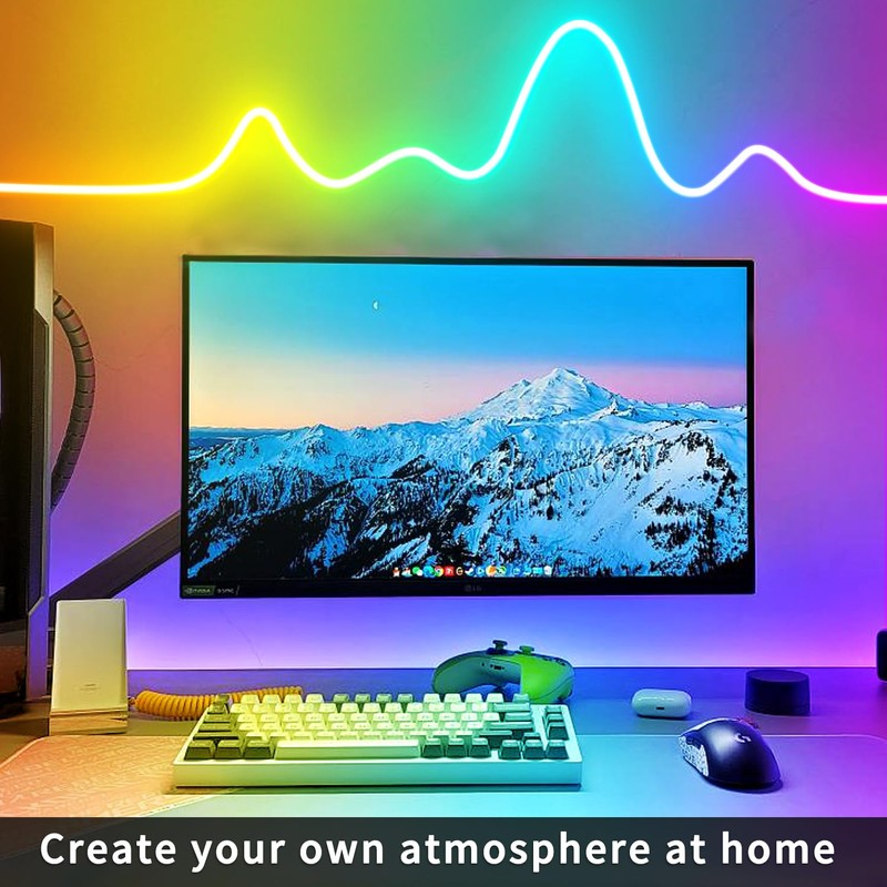 segrass 32.8FT Led Neon Rope Lights Control with App/Remote,Flexible Led