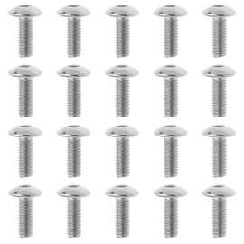 EMSea 20pcs M6x16mm Motorcycle Mounting Screws Replacement Compatible with Honda Compatible with Yamaha Motorcycle Fairing Screws