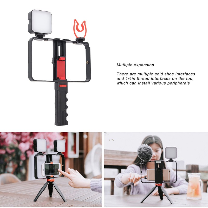 Phone Video Rig Kit with Handle Phone Stabilizer Cage Fill