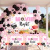 Pink Movie Night Party Decorations Tableware Set Serve 24
