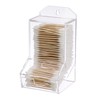 Hipiwe Clear Qtip Dispenser Wall Mount Acrylic Q Tip Holder