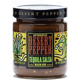 Desert Pepper Tequila Salsa, Medium Burn, 16-Ounce (2 Pack)