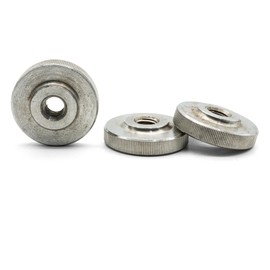 Hippo Hardware M4 (4mm) Knurled Thumb Nuts Hand Grip Knob Thin Type Stainless DIN467 (Pack of 5)