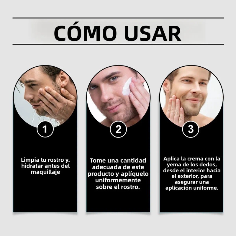 Eelhoe Crema Facial Hombre Cobertura Natural