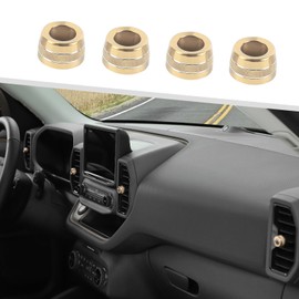 Compatible with Ford Bronco Sport 2021-2024, 4PCS AC Trim Ring (Gold)
