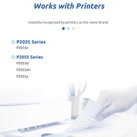 INK E-SALE Replacement for HP CE505A 05A Toner Cartridge for use with HP Laserjet P2035 P2035n P2050 P2055 P2055d P2055dn P2055x Series Printer, 2 Pack Black