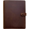 Genuine Leather Binder Portfolio, 6 Ring Binder Organizer with Inner