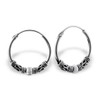 ICYROSE 925 Sterling Silver 16mm 5/8" Bali Endless Hoop Earrings