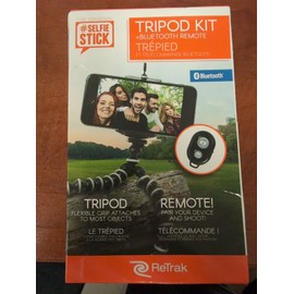 Universal BRAND NEW ReTrak Selfie Stick Phone Tripod Kit w/Bluetooth Remote