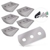 Gomake Replacement Blades for Bodyguard Vinyl Backing Cutter Knife, Stainless
