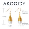 AKOCIDY 18K Gold Plated S925 Sterling Silver Drop &Dangle Earrings