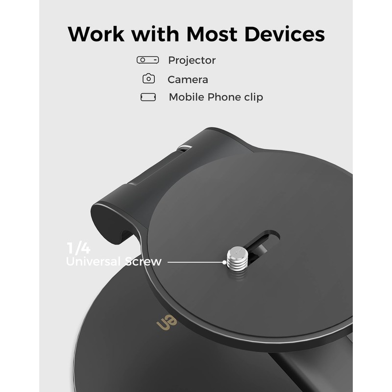 Aurzen Projector Foldable Stand, Ultra-Compact with Easy Setup, 180° Rotation,