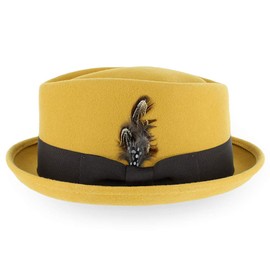 Belfry Crushable Porkpie xx_l, Mustard