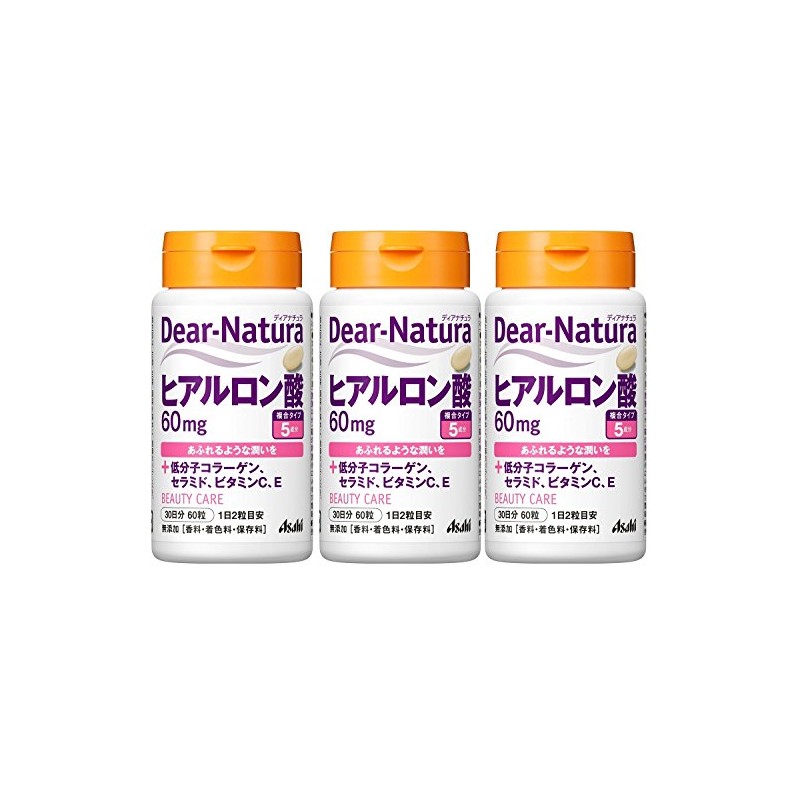 Deer Natura Hyaluronic Acid 60 Tablets x 3 Packs