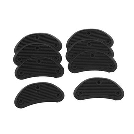 Men Replacement Shoes Repair Black Plastic Heels 8 Pcs