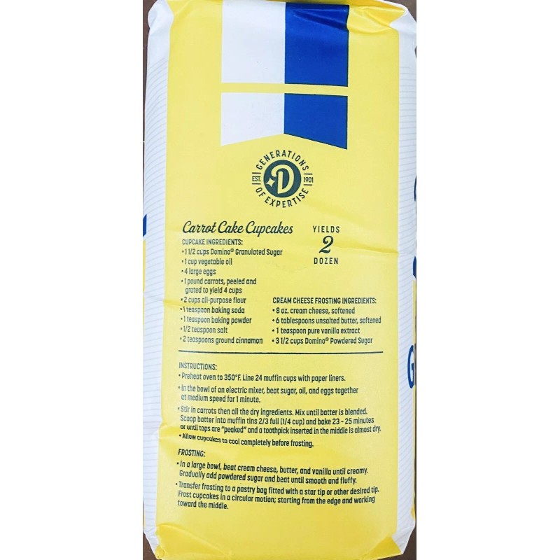Domino Premium Pure Cane Granulated Sugar 64 oz / 4