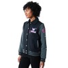 Bioworld Kuromi Women's Long Sleeve Varsity Jacket-Medium