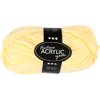 Fantasia Acrylic Yarn, L: 80 m, light yellow, 50g