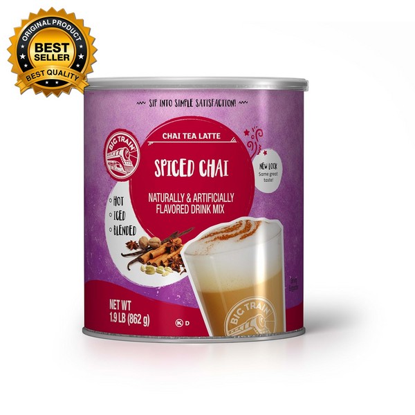 Spiced Chai Tea Latte Beverage Mix, 1.9 Pound (Pack of
