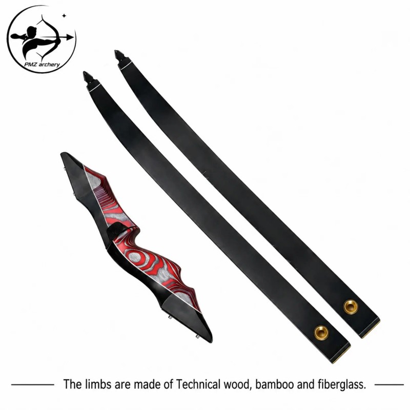PMZ Archery 60" Adjustable 20-60lb Takedown Hunting Bow, Precise and