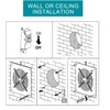 Nalle 8 inch Exhaust Fan Through Wall Extractor Exhaust Ventilation
