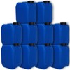 plasteo® 10 x 5 Litre Canisters with Safety Lock (DIN