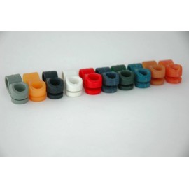 "Gray" Old Face Mask Clips Suspension Football Helmet RK TK  NO HARDWARE VERSION