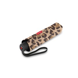 reisenthel Umbrella Pocket Classic - Compact Pocket Umbrella Made from Recycled PET Bottles - With Ergonomic Handle Design, leo macchiato