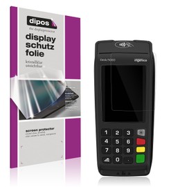 dipos I 4x Clear Screen Protectors for Ingenico Desk 5000 Screen Protector, Ultra Thin, Case-Friendly, Fingerprint Compatible