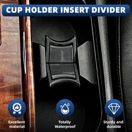 Cup Holder Insert Divider, Compatible with Toyota Camry 6th Gen 2007-2011, Armrest Box, Water Cup Holder, Drink Holder, Beverage Holder
