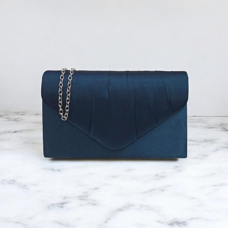 fi9® LADIES SATIN PARTY PROM BRIDAL EVENING CLUTCH HAND BAG