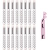 20 Pieces White Lash Cleansing Brush + 2 Lash Wands