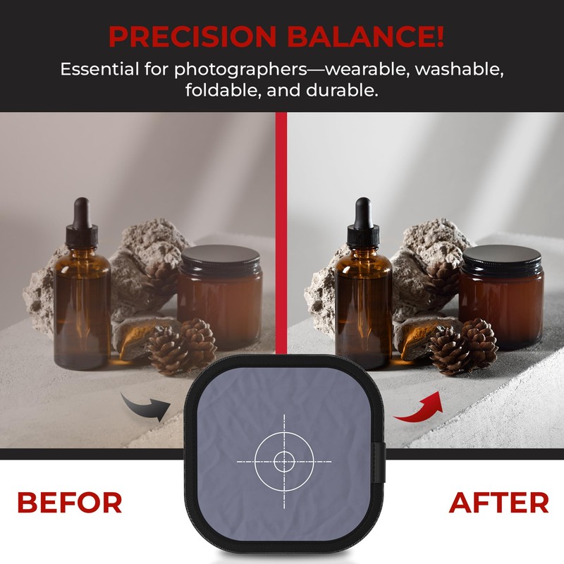 REFLEX CAMERA 24x24" (60x60cm) Foldable Double Sided White Balance 18%