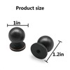 khtumeware 10 Pack 1 inch Oil Rubbed Bronze Cabinet Knobs