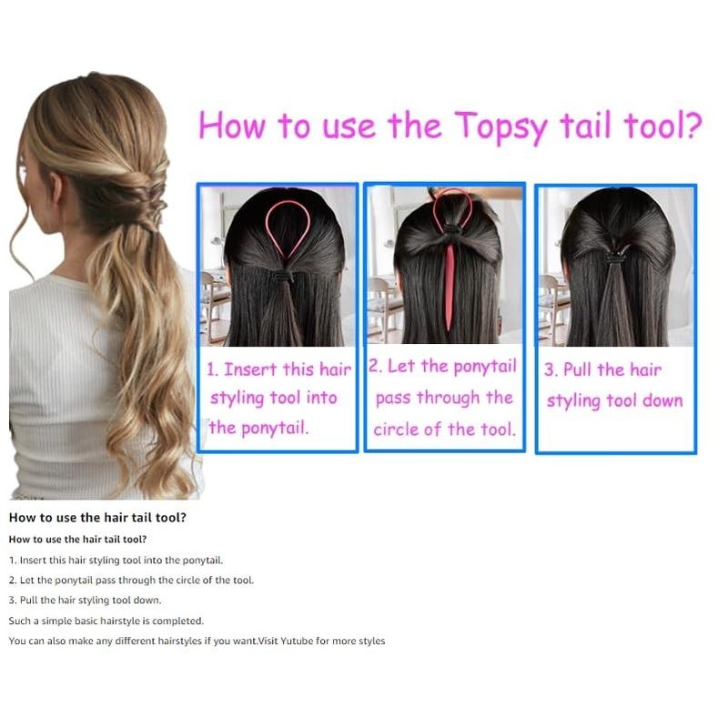 Tail Hair Tool - Ponytail Maker, French Braid Loop, and